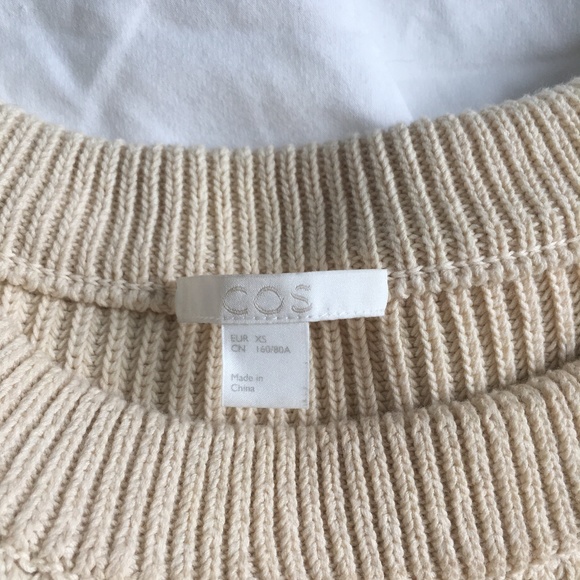 COS Ribbed Cream Sweater - Picture 4 of 11
